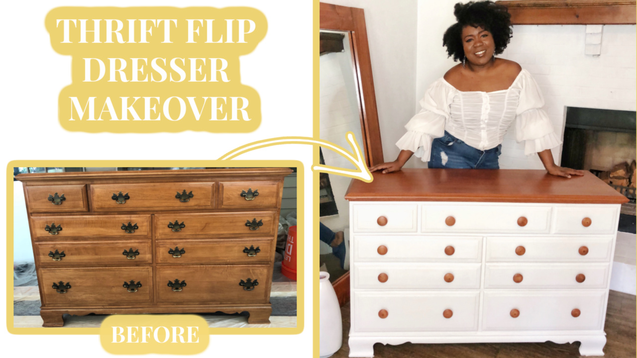 how to refinish a dresser